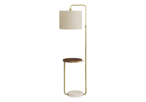 Floor Lamp USB Port Included Lighting - Gold