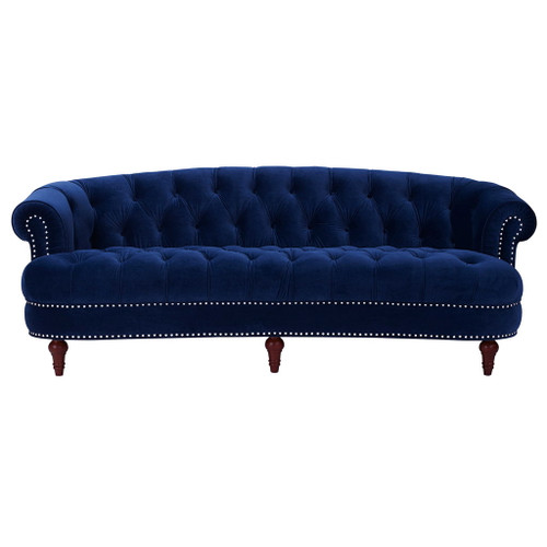 La Rosa - Victorian Chesterfield Tufted Sofa - Navy Blue