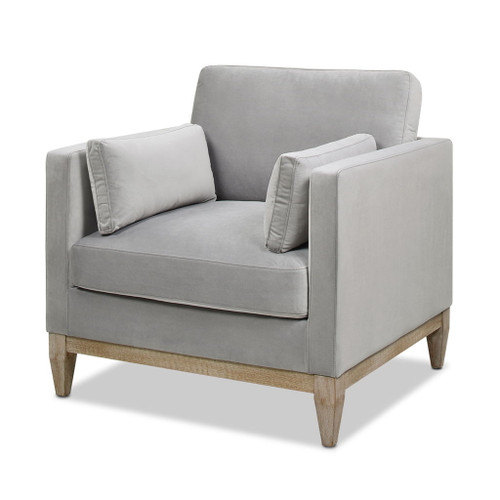 Knox - Modern Farmhouse Arm Chair - Opal Gray
