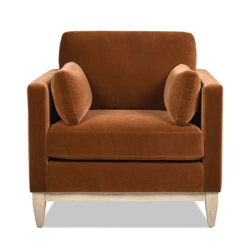 Knox - Modern Farmhouse Arm Chair - Burnt Orange