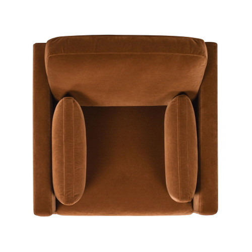 Knox - Modern Farmhouse Arm Chair - Burnt Orange