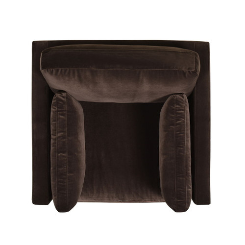 Knox - Modern Farmhouse Arm Chair - Deep Brown