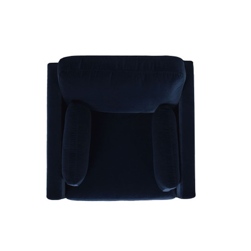 Knox - Modern Farmhouse Arm Chair - Dark Navy Blue