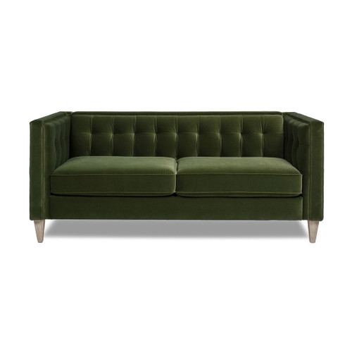 James - Modern Tuxedo Sofa - Olive Green
