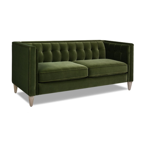 James - Modern Tuxedo Sofa - Olive Green