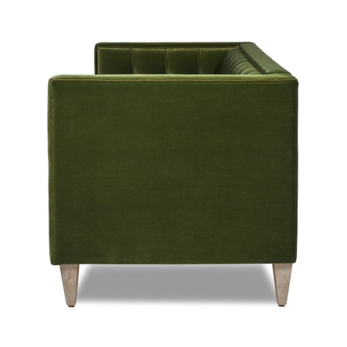 James - Modern Tuxedo Sofa - Olive Green