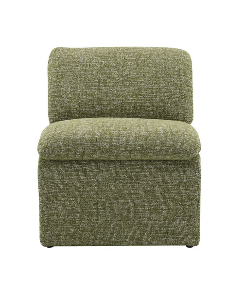 Jaeda - Innovative Elegance Accent Chair In Curved Shape - Green