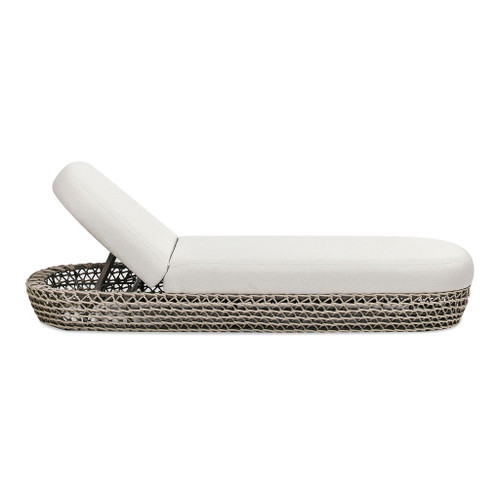 Willow - Sunbrella Upholstered Patio Lounger - Wheat Beige