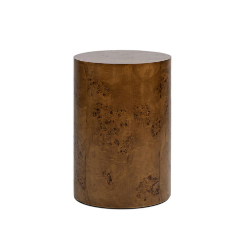 Nebula - Accent Pillar Side Table - Medium Brown