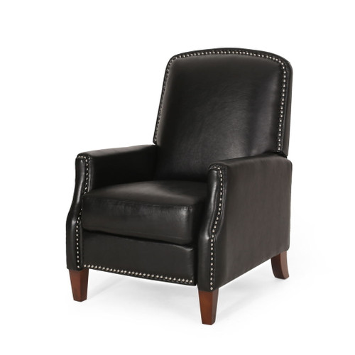 Recliner Chair With Rivets - Black