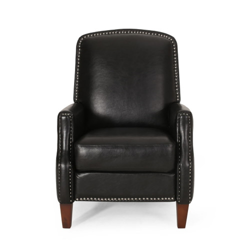 Recliner Chair With Rivets - Black