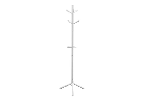 Free Standing Coat Rack 9 Hooks For Entryway - White