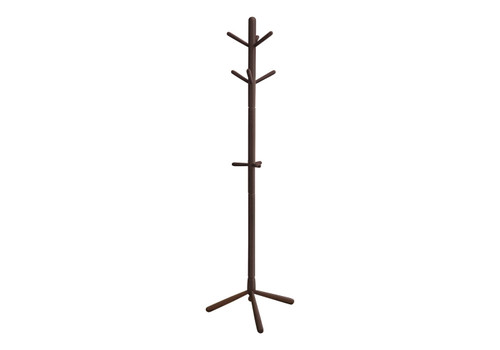 Free Standing Coat Rack 9 Hooks For Entryway - Espresso