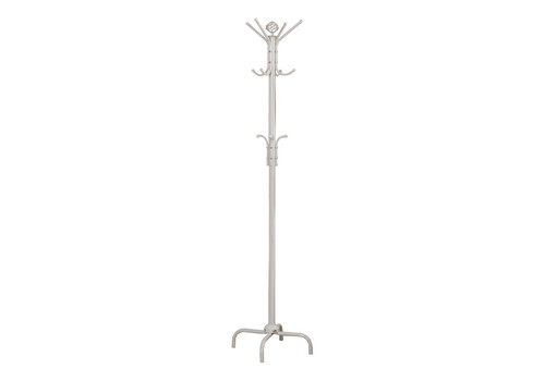 Free Standing Coat Rack 12 Hooks For Entryway - White
