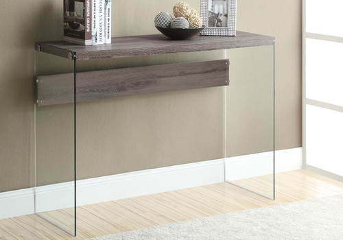 Console Accent Table Narrow For Living Room - Taupe