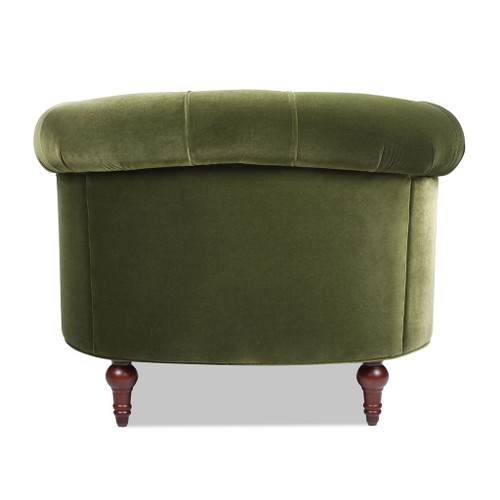 La Rosa - Victorian Tufted Upholstered Accent Chair - Olive Green