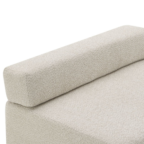 Loveseat Frame For Oversized Modular U Shaped Sectional Floor Couch Convertible Compressed Couch, Spacious Foam Filled Sofa - Beige