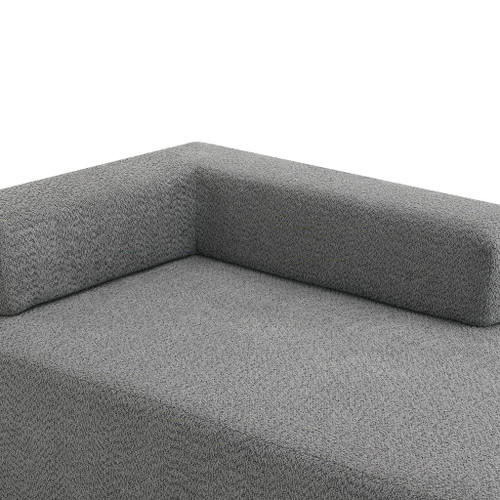 Lounge Frame For Oversized Modular U Shaped Sectional Floor Couch Convertible Compressed Couch, Spacious Foam Filled Sofa - Gray