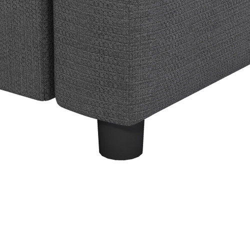 Modular Sectional Bed Couch Set With Pillows Free Combination, Minimalist Style Oversized 6 Seat Convertible Sofa - Gray