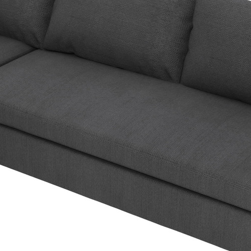 Modular Sectional Reversible U Shaped Couch Set, Free Combination Minimalist Style Oversized 8 Seat Convertible Sofa - Gray