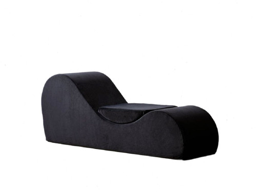 Solace - Chaise Lounge Chair Relaxation, Ergonomic Design With Soft Yet Firm High Density Foam Core, Removable Machinewashable Cover - Black