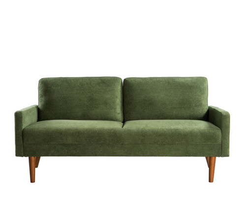 Sofa, European Style With Sleek Design, Modern & Vintage Flair, Upholstered 3 Seater Couch - Green