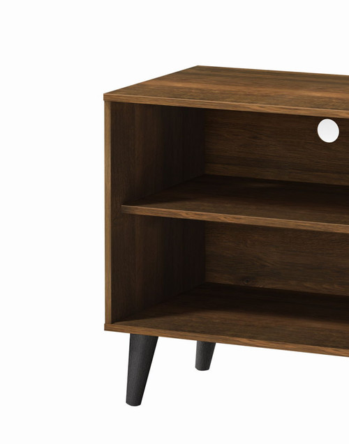 Amidon - TV Stand For TV's Up To 47.3", With 2 Storage Shelves & 1 Cabinet, Modern Entertainment Centre For TV In Living Room - Brown