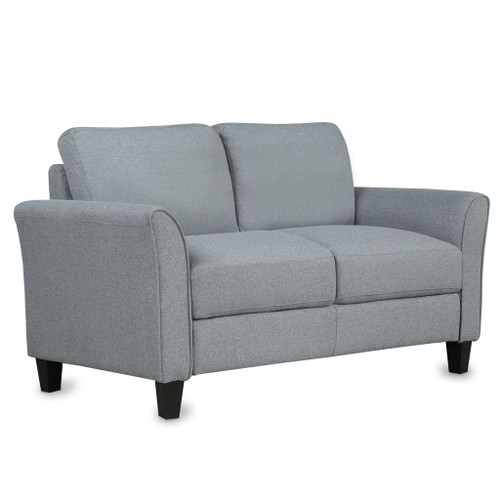 Living Room Furniture Loveseat Sofa Double Seat Sofa Loveseat Chair - Gray