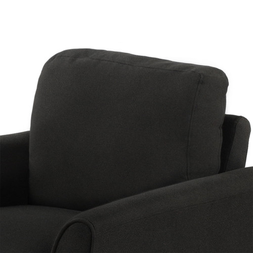Living Room Furniture Armrest Single Sofa - Black