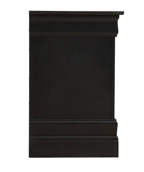 Louis Phillipe - Elegant Nightstand - Black