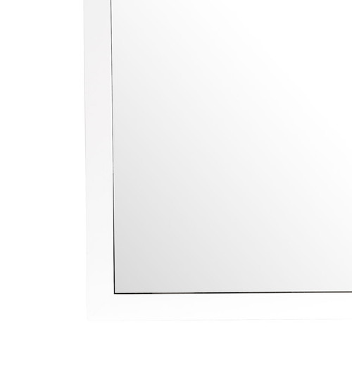 Modern Design Transitional Wall Mirror - White
