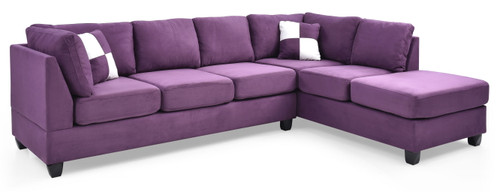 Malone - Sectional - Purple