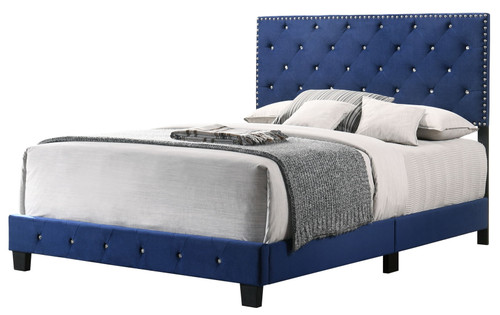 Suffolk - Queen Bed - Navy Blue
