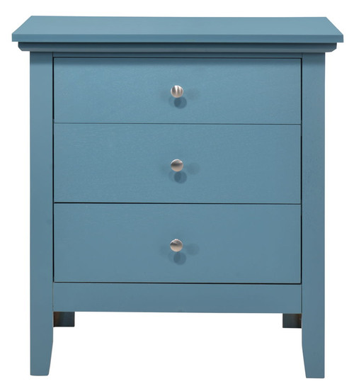 3 Drawer Nightstand - Teal
