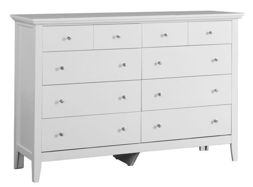 Elegant Casual Dresser - White