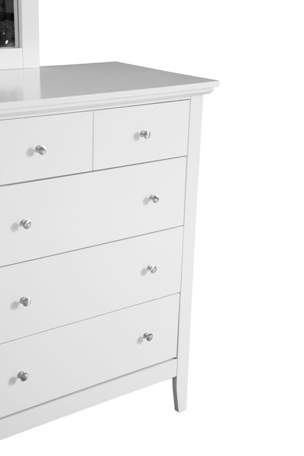 Elegant Casual Dresser - White