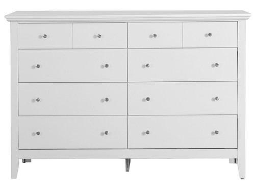 Elegant Casual Dresser - White