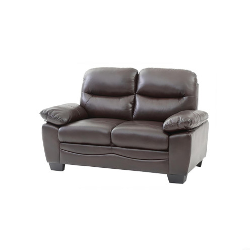 Marta - Loveseat - Dark Brown