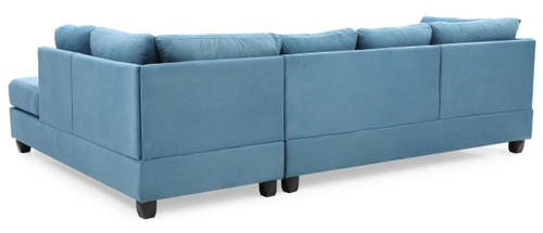 Malone - Sectional - Aqua