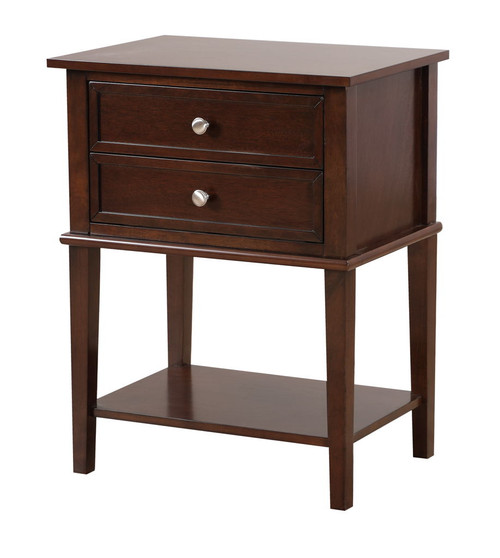 Newton - Stylish Contemporary Nightstand - Cappuccino