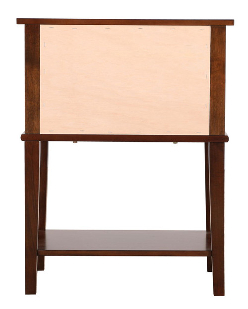Newton - Stylish Contemporary Nightstand - Cappuccino