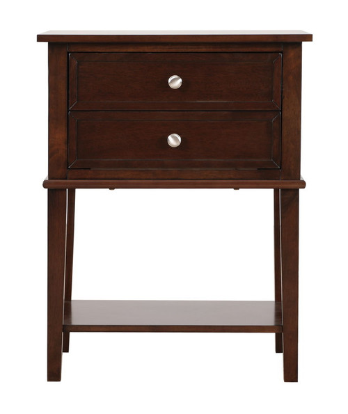 Newton - Stylish Contemporary Nightstand - Cappuccino