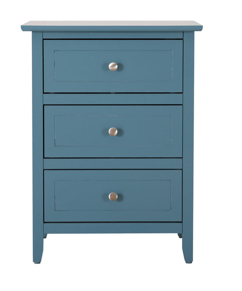 Daniel - Transitional Nightstand - Teal