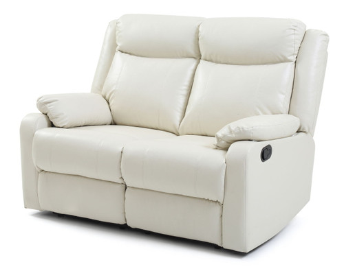 Stylish Reclining Love Seat For Two - Pearl