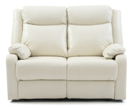 Stylish Reclining Love Seat For Two - Pearl