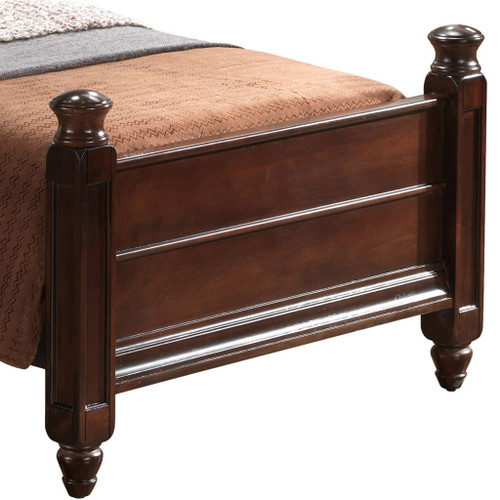 Twin Bed Elegant Traditional - Cappuccino