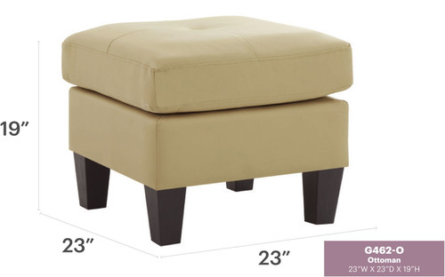 Charming Casual Ottoman - Beige