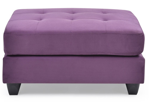 Vibrant Contemporary Ottoman - Purple