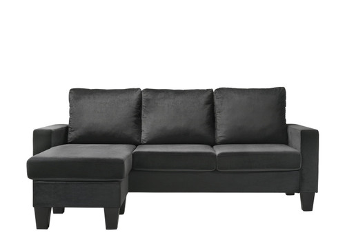 Jessica - Sofa Chaise - Black
