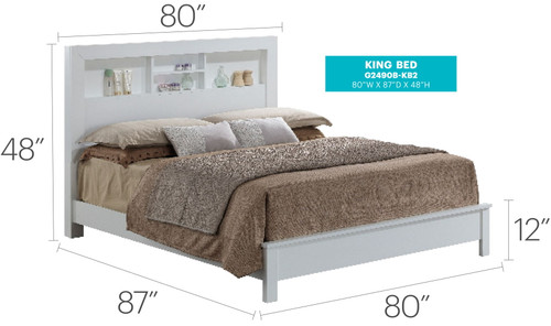 King Sized Bed Elegant Transitional - Elegant Transitional